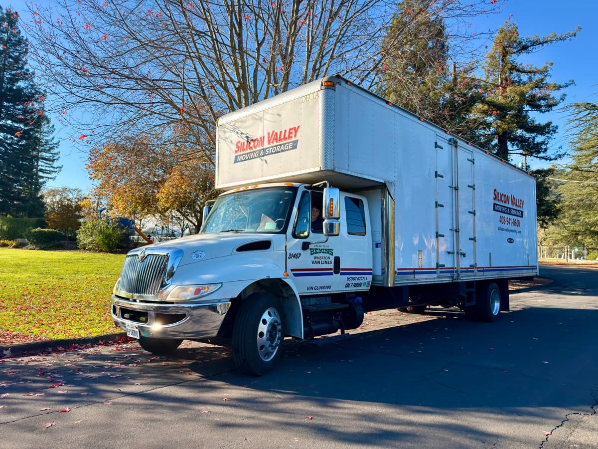 SVM truck near secure climate-controlled storage facility